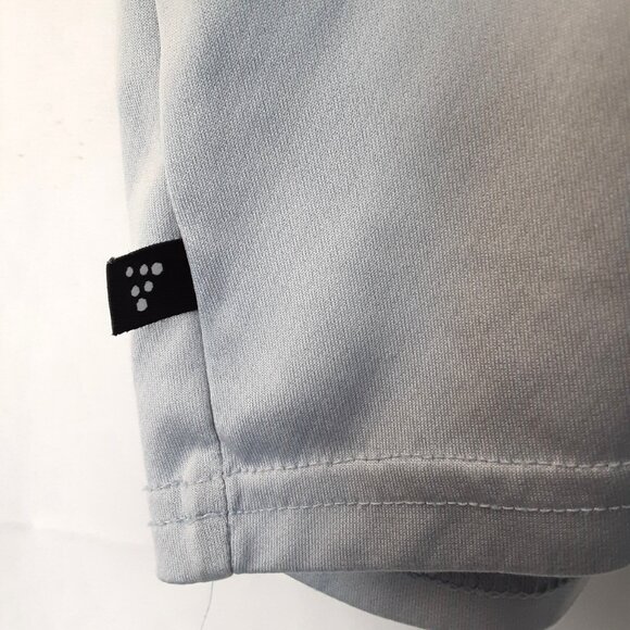 Moving Comfort Womans Athletic Top Large Short Sleeve Grey Pullover Lightweight - Picture 2 of 9